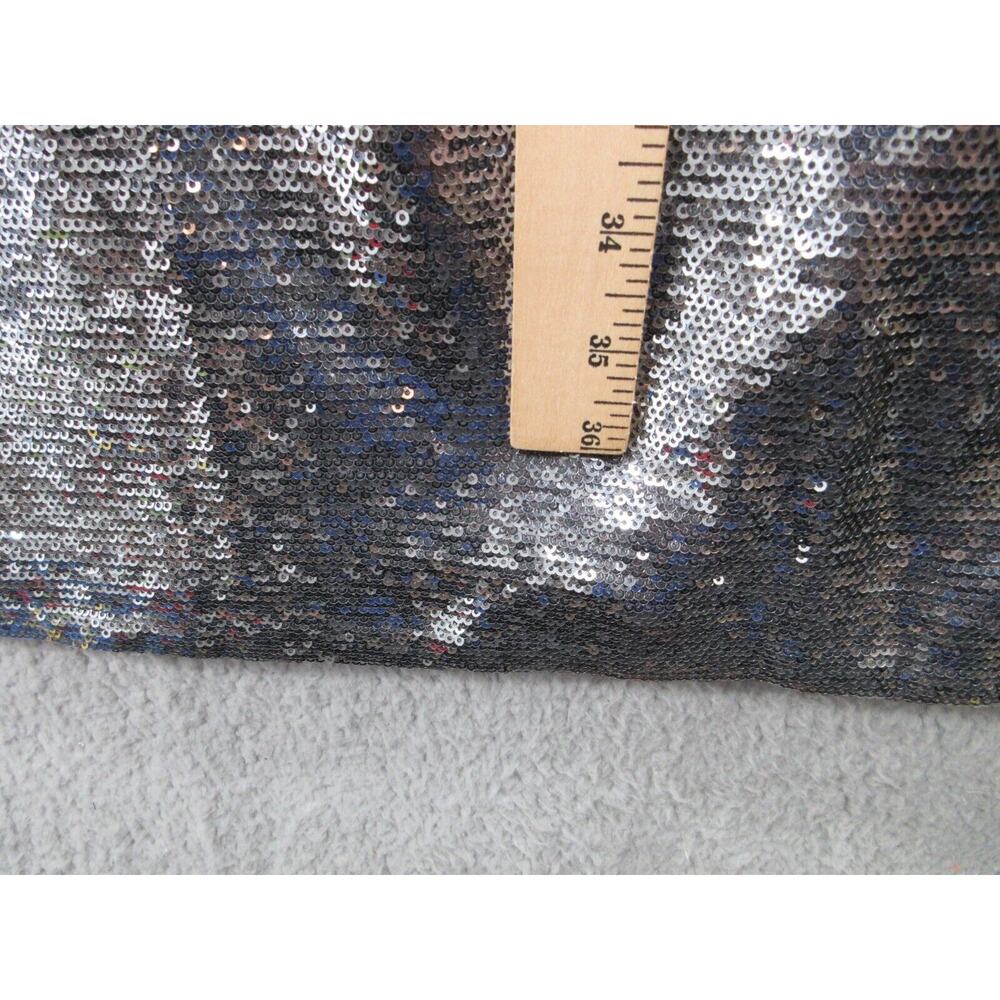 NWT Ralph Lauren Women Sz 12 Silver Sequined Party Cocktail Dress Round Neck - Picture 11 of 16